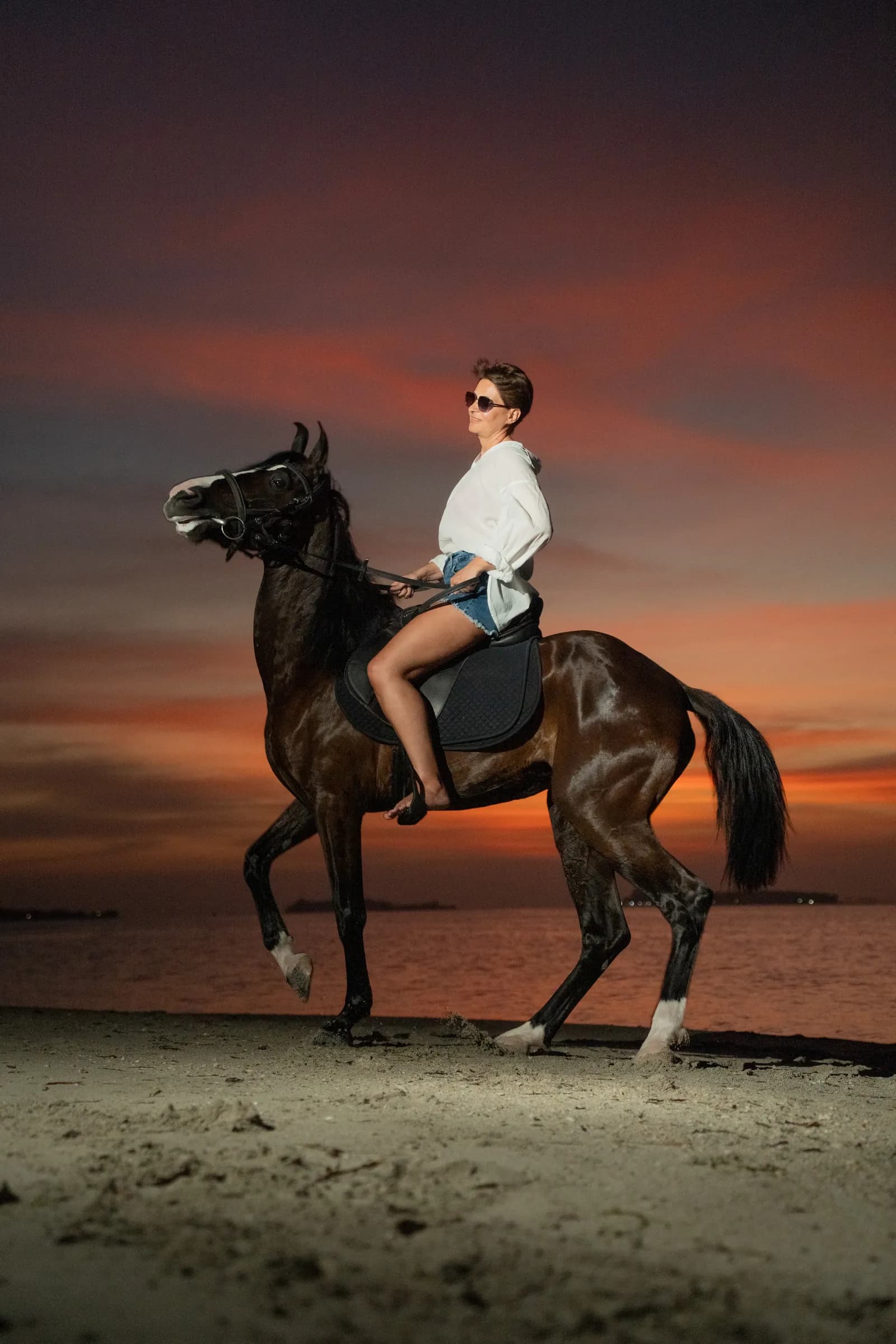 Instagram post — sunset rider