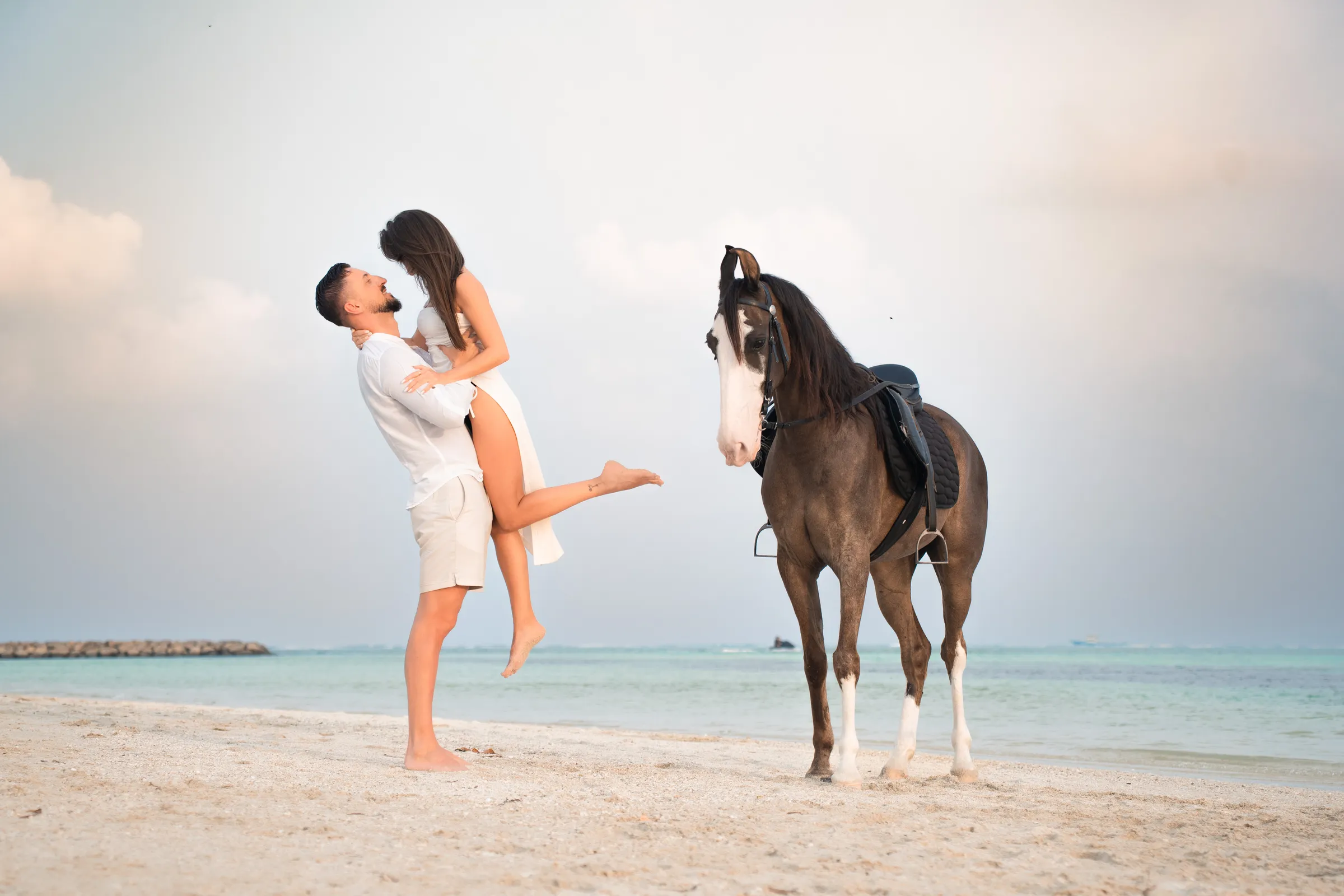 Maldives photoshoot by Coora Studio — sample from our portfolio, offered on Guraidhoo, Thaa Atoll
